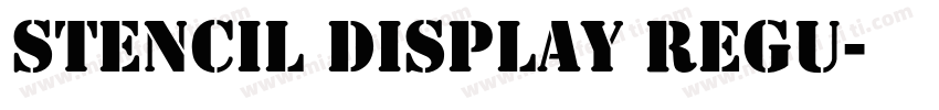 Stencil Display Regu字体转换